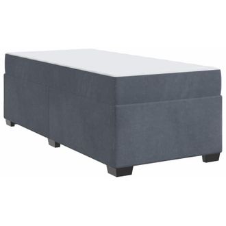vidaXL Estructura De Cama Con Colch&oacute;n Gris Oscuro 100 X 200 Cm Vidaxl