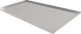 OEM Piano Di Lavoro In Acciaio Inox Resistente Agli Acidi 55 X 55 Cm, Spianatoia Con Bordo Sovrapposto