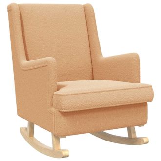 vidaXL Mecedora Beige 62 X 80 X 85 Cm Boucl&eacute; Vidaxl