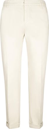 Dondup Stretch Cotton Gabardine Cuffed Regular Chino Pants