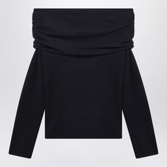 Max Mara Navy Lightweight Cashmere Sweater