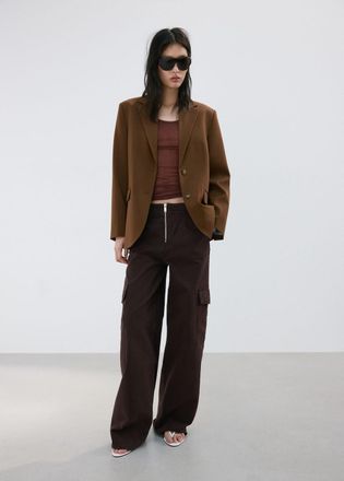 Mango Jeans cargo tasche prugna - Donna - 36 - MANGO