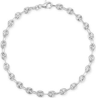 Chloe and Madison Rhodium Plated Sterling Silver Mariner Chain Bracelet at Nordstrom Rack