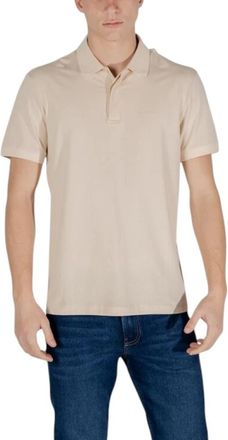 Emporio Armani Polo - Heren - Polos - Beige - 2XL - Tops