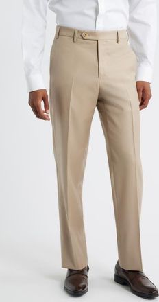 Zanella Devon Super 110s Serge Trousers in Khaki at Nordstrom, Size 32