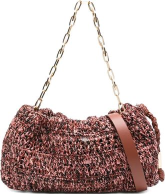 BA&SH Borsa a spalla June con catena - Rosa