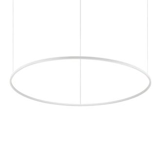 Netlighting Oracle Ring Integrated Led Pendant Ceiling Light White 150cm 4000K