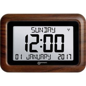 Geemarc 1558323 Quarzo Orologio Radiocontrollato Legno