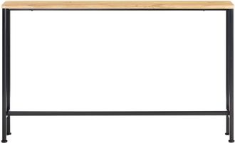 SoBuy Mesa consola de entrada recibidor grande negro y natural