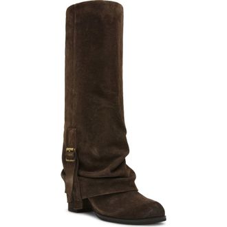 Steve Madden Bozeman Knee High Boot in Brown Suede at Nordstrom, Size 9.5