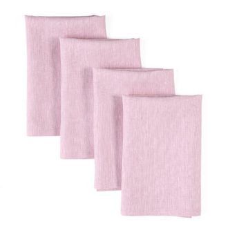 Solino Home Linen Dinner Napkins - Athena, 20 x 20 in Bubblegum Pink at Nordstrom, Size Large