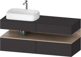 Duravit Qatego Consola Mueble Bajo Lavabo, 2 Extensiones, 2 - Duravit