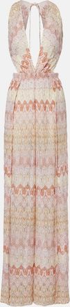 Missoni Open-back lam&eacute; jumpsuit