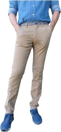 Mason's Slim Chino Broek - Heren - Slim Fit Broeken - Beige - L - Katoen - Broeken