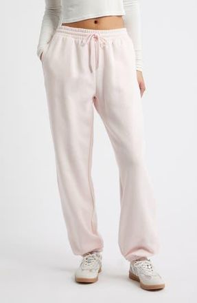 BP. Baggy Fleece Joggers in Pink Primrose at Nordstrom Rack, Size X-Small