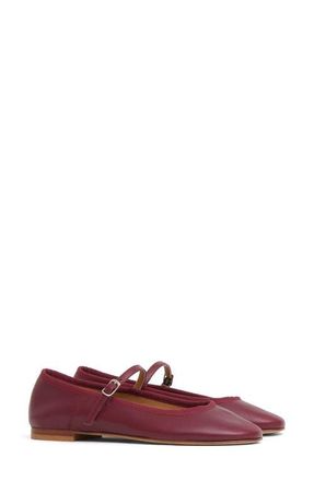 Mansur Gavriel Dance Mary Jane Flat in Oxblood at Nordstrom, Size 10Us