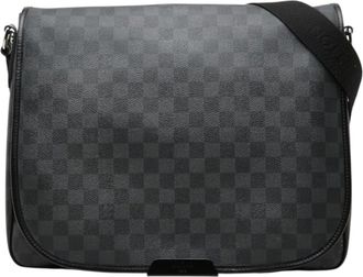 Louis Vuitton Damier Graphite Black Pvc Leather Shoulder Bag (Pre-Owned)