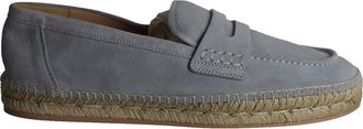 Gianvito Rossi Womens Lido Loafers in Grey Suede - Size EU 42