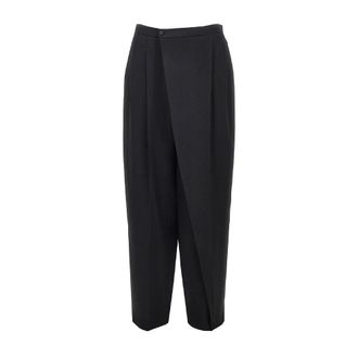 Alberta Ferretti Wrap-over satin pants Woman 42