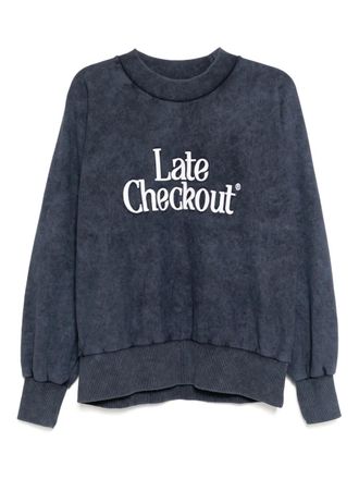 Stain Shade embroidered sweatshirt - Blue