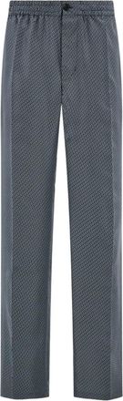 Ferragamo elasticated piping trousers - Blue