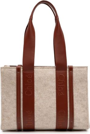 Chlo&eacute; Pre-owned Chloe Medium Felt Woody Tote Ladies EOJ38VWOCFAEOX7W