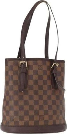 Louis Vuitton Pre-owned Bucket Bags, female, Brown, Size: ONE SIZE Pre-owned Bucket Bag