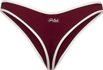 MC2 Saint Barth Womens Bikini Bottom Naomi Burgundy Polyamide Swimwear Sea Clothing