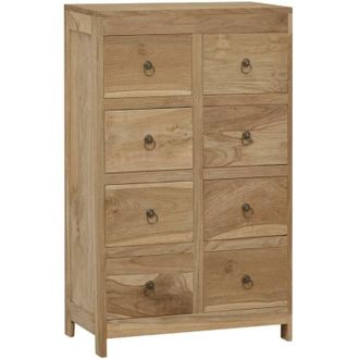 vidaXL C&oacute;moda De Madera Maciza De Teca 55x30x90 Cm Vidaxl