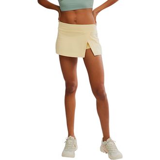 Free People FP Movement Hot Shot Miniskort in Sunlit Yellow at Nordstrom, Size X-Large