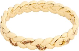 Coach Braided Bangle - Gold - One Size