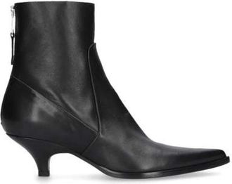 Elena Iachi Tronchetto - Dames - Laarzen met Hak - Zwart - 40 EU - Leer - Schoenen