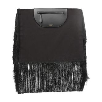 Burberry Olympia Clutch met franjes - Dames - Clutches - Zwart - ONE Size - Leer - Tassen