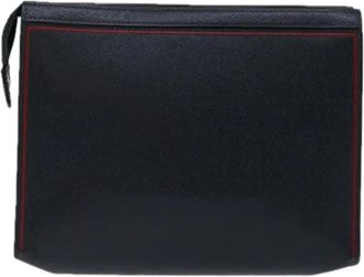 Louis Vuitton Pre-owned Leather clutches - Dames - Vintage Clutch - Zwart - ONE Size - Leer - Vintage