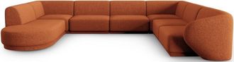 CXL by Christian Lacroix Grosses 8-Sitzer Designer Panorama Sofa Lionel - Chenille Terracotta Melange