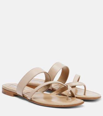 Manolo Blahnik Susa leather thong sandals