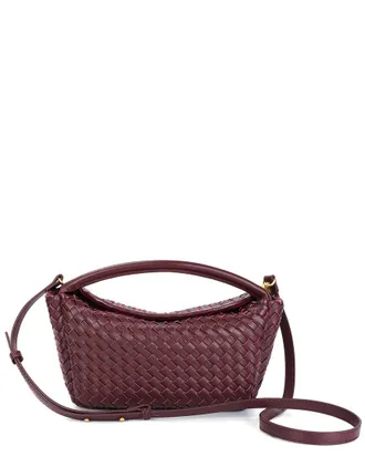 Tiffany & Fred Hand-Woven Leather Crossbody