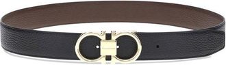 Ferragamo Mens Black Calf Leather Bos Taurus Belt