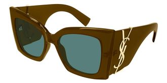 Saint Laurent SL M119 BLAZE CRYSTAL 003 Womens Sunglasses Brown Size 54 - Free RX Lenses - Free RX Lenses