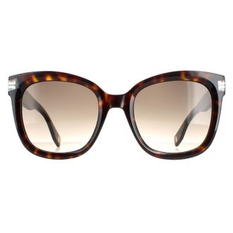 Marc Jacobs Vierkant Dames Bruin Havana Bruin Gradient MJ 1012/S