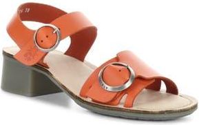 FLY London Ebli Ankle Strap Sandal in Scarlet/Natural at Nordstrom Rack, Size 10-10.5Us / 41Eu