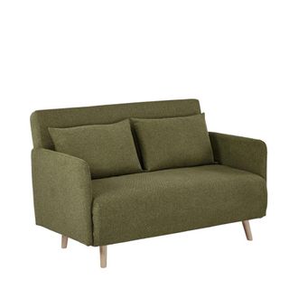 DRAWER Sof&aacute; cama de 2 plazas en tela l120cm - verde oliva
