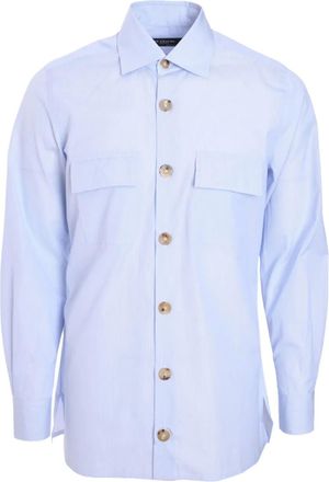 Kiton Camicia in cotone - Blu