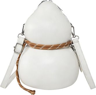 Generic Womens Vintage Calabash Shoulder Bag, With Retro Style Design, 14x21x14cm, Leather Cross-Body Purse With Adjustable Strap, Calabash Sling Purse, Pu Le