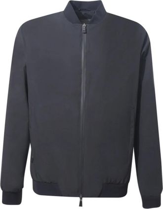 Herno Bomberjack met diagonaal effect - Heren - Bomber jackets - Zwart - 3XL - Wol - Jassen