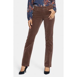 NYDJ Marilyn Straight Leg Corduroy Pants in Mink at Nordstrom Rack, Size 16