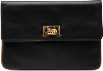 Celine Pre-owned Celine Leather Carriage Clutch Ladies MO6