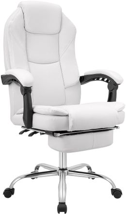 Clp Silla De Oficina De Piel Sint&eacute;tica Castle Blanco