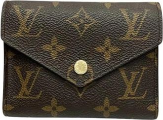 Louis Vuitton Pre-owned Monogram Tri-fold Portemonnee - Dames - Vintage Accessoires - Bruin - ONE Size - Vintage
