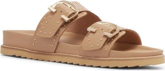 FRANKiE4 Deon Buckle Sandal in Camel Stud at Nordstrom, Size 8.5